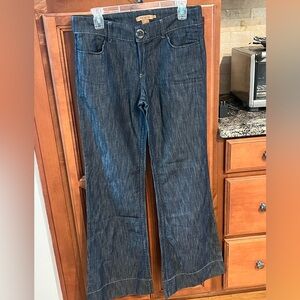 Arden B Dark Blue Flare Jeans